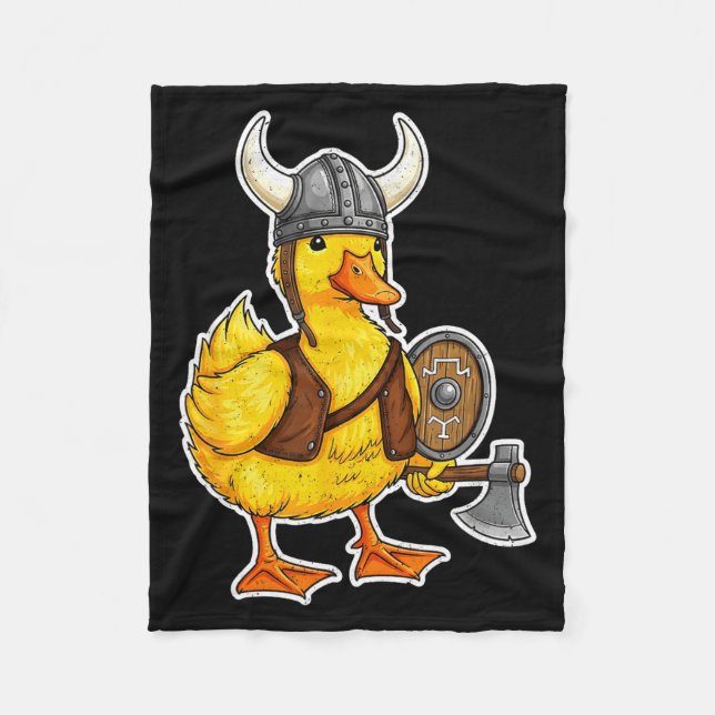 Manta Polar Viking Duck Funny Warrior Design  (Anverso)