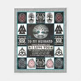 Manta Polar Viking Personalizado Para Mi Esposo De Esposa