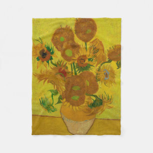 Manta Polar Vincent Van Gogh 15 girasoles Pintura