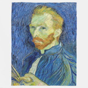 Manta Polar Vincent van Gogh - Autorretrato con paleta