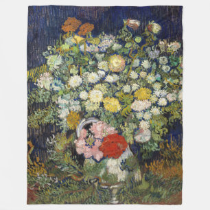 Manta Polar Vincent van Gogh - Bouquet Flowers in a Vase