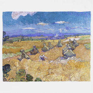 Manta Polar Vincent van Gogh - Cuestas de trigo con raperos