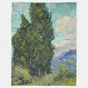 Manta Polar Vincent van Gogh - Cypresses