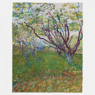 Manta Polar Vincent van Gogh - El huerto florido