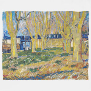 Manta Polar Vincent van Gogh - El tren azul