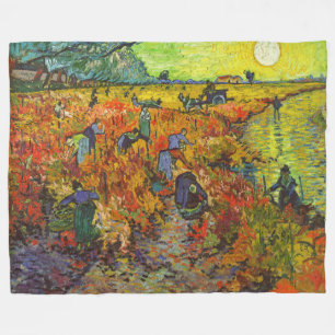 Manta Polar Vincent van Gogh - El Viñedo Rojo