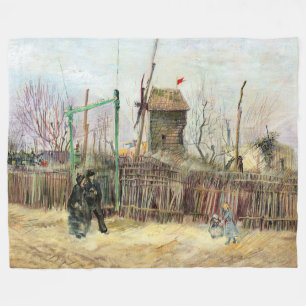 Manta Polar Vincent van Gogh - Escena callejera en Montmartre