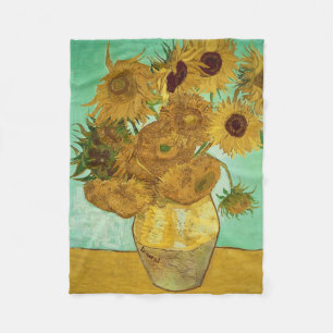 Manta Polar Vincent van Gogh   Girasoles, 1888
