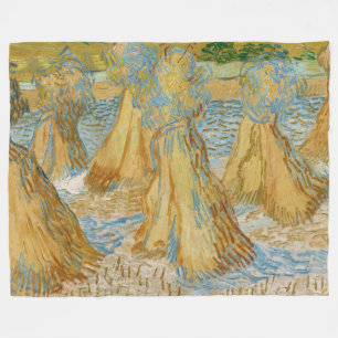 Manta Polar Vincent van Gogh - Hojas de Trigo