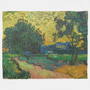 Manta Polar Vincent van Gogh - Paisaje en Crepúsculo