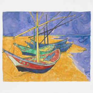 Manta Polar Vincent van Gogh - Pescadores en la playa