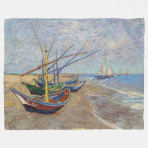 Manta Polar Vincent van Gogh - Pescadores en la playa