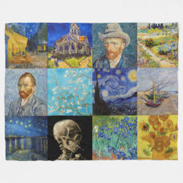 Manta Polar Vincent van Gogh - Piquetas maestras del mosaico