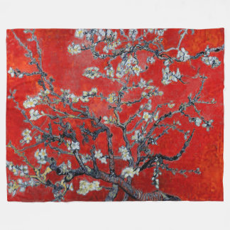 Manta Polar Vincent van Gogh ~ Ramas con flores de almendra