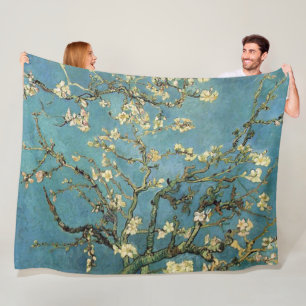 Manta Polar Vincent van Gogh ~ Ramas con flores de almendra