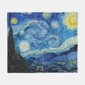 Manta Polar Vincent Van Gogh Starry Night Sky Fleece Blanket