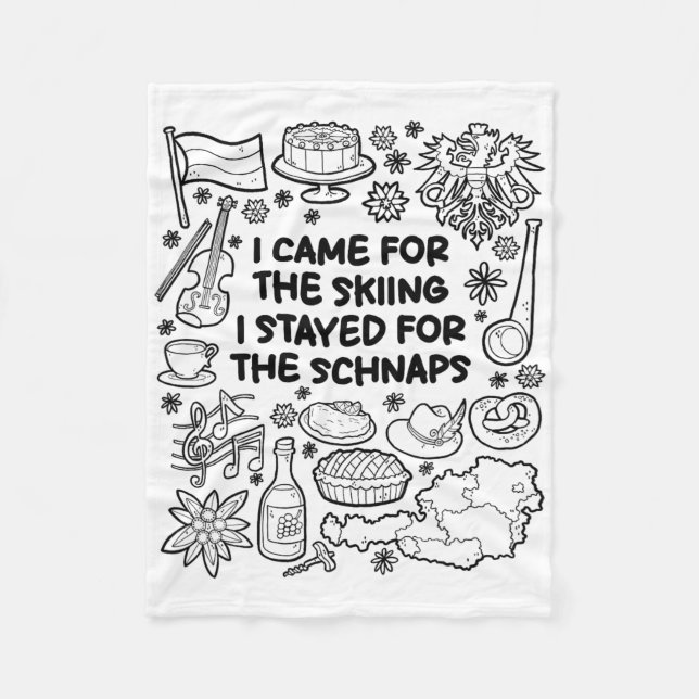 Manta Polar Vine Por El Esquí (Anverso)