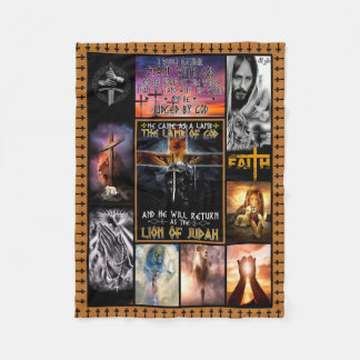 Manta Polar Vino Como Cordero El Cordero De Dios León De Judá