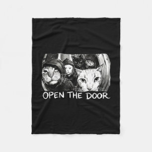 Manta Polar Vintage abre la puerta divertido meme pandilla sar