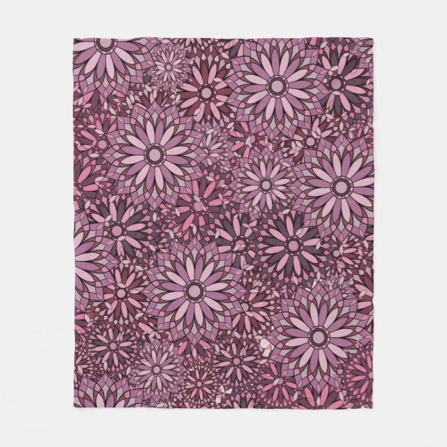Manta Polar Vintage abstract background. Mandala style. seamle (Anverso)