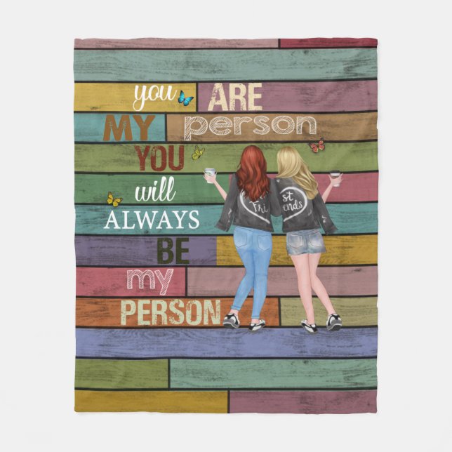 Manta Polar Vintage Bestfriend Blanket (Anverso)