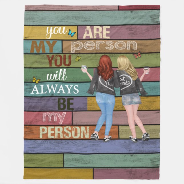 Manta Polar Vintage Bestfriend Blanket | Navidades Gif (Anverso)