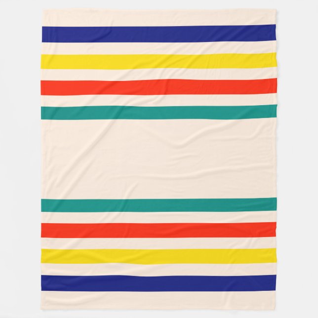 Manta Polar Vintage Bold Stried Fleece Blanket (Anverso)
