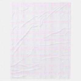 Manta Polar Vintage Cottage White Blush Plaid