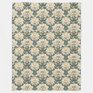 Manta Polar Vintage Cream Sage Green Flence Blanket