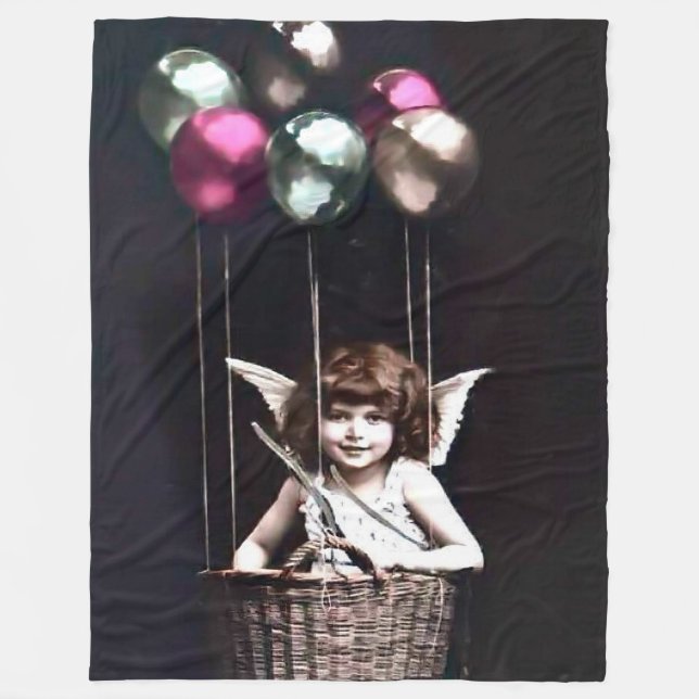 Manta Polar Vintage Cupido (Anverso)