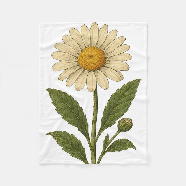 Manta Polar Vintage Daisy (Anverso)