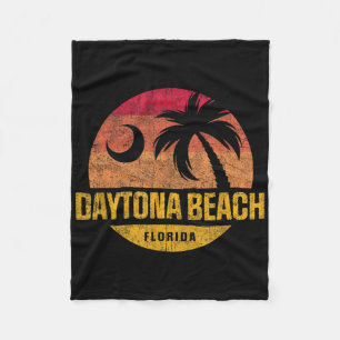 Manta Polar Vintage Daytona Beach Florida Palm Tree Sunset Vac
