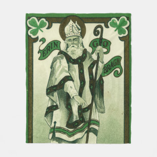 Manta Polar Vintage - Erin Go Bragh - Felicitaciones de San Pa