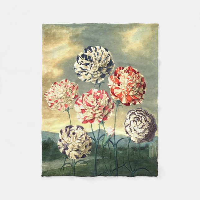 Manta Polar Vintage Floral Fleece Blanket (Anverso)