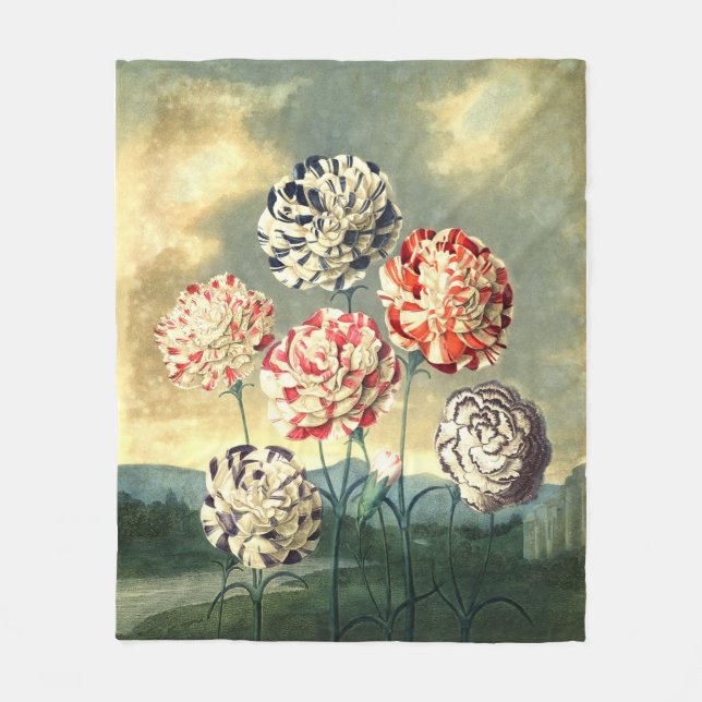 Manta Polar Vintage Floral Fleece Blanket (Anverso)