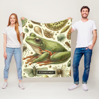 Manta Polar Vintage Frog Seamless Watercolor