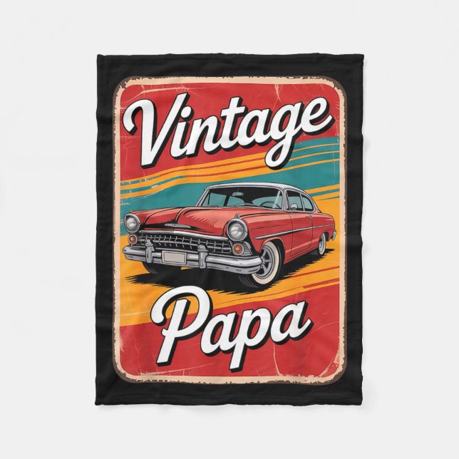Manta Polar Vintage Funny Papa  (Anverso)