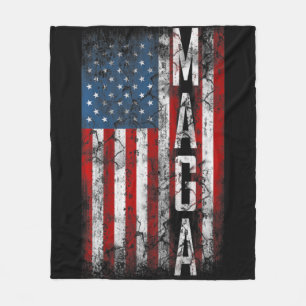 Manta Polar Vintage Grunge MAGA American Flag Lover Fun Gift