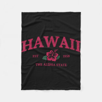 Manta Polar Vintage hawaii aloha state hibiscus flower summer