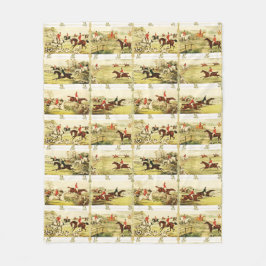 Manta Polar Vintage Horse Riders and Hounds Hunting