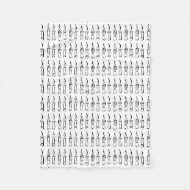 Manta Polar VINTAGE ILUSTRACION Pruners Blanket (Anverso)