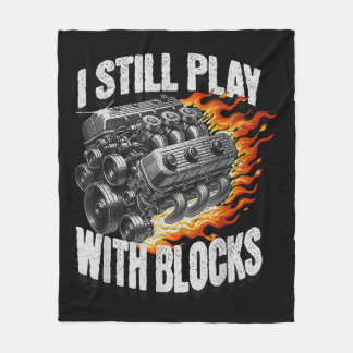 Manta Polar Vintage Mechanage Garage Car Engine Yo Todavía Jue