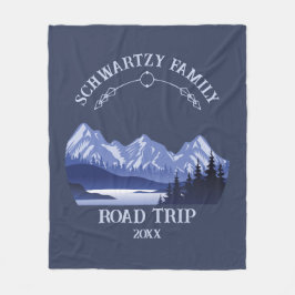 Manta Polar Vintage Mountain Sunset lago al aire libre Retreat