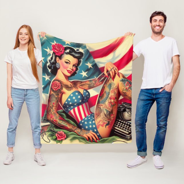 Manta Polar Vintage Old School Tattoo Pin Up (In situ)