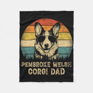 Manta Polar Vintage Pembroke Welsh Corgi Dad Dog Amantes al pa