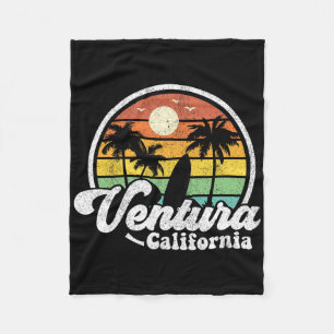 Manta Polar Vintage Playa Ventura California Ca Surf Retro