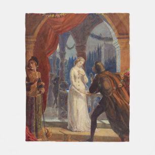 Manta Polar Vintage Romeo y pintura de Juliet (1861)