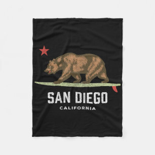 Manta Polar Vintage San Diego California Bear Surfing Boys Gir