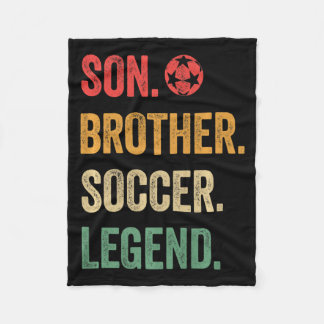 Manta Polar Vintage Son Brother Soccer Legend Retro Boys Socc 