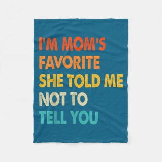 Manta Polar Vintage Soy el hermano favorito de mamá Humor fami
